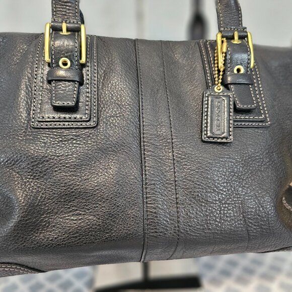 Coach Hamilton F12444 Satchel – Brown Pebbled Leather | EUC | COA - Picture 3 of 14